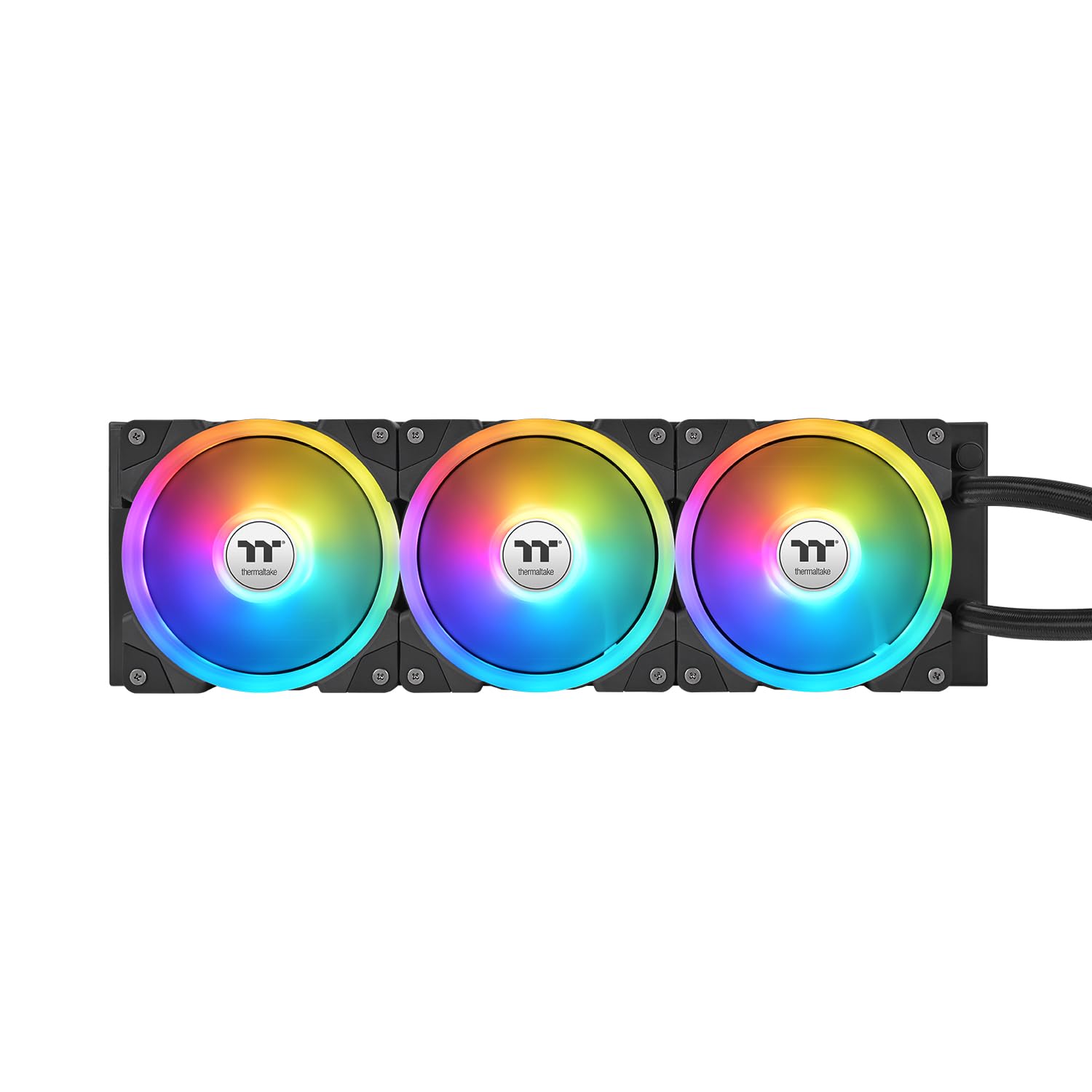 MAGFloe 360 Ultra CPU Liquid Cooler/Intel&AMD Compatible/ 3x120mm 500~2000rpm SWAFAN EX/ 360mm Radiator/MAGForce 2.0/3.95" Square LCD/Swappable Fan Blades/Black/CL-W432-PL12SW-A - Image 5