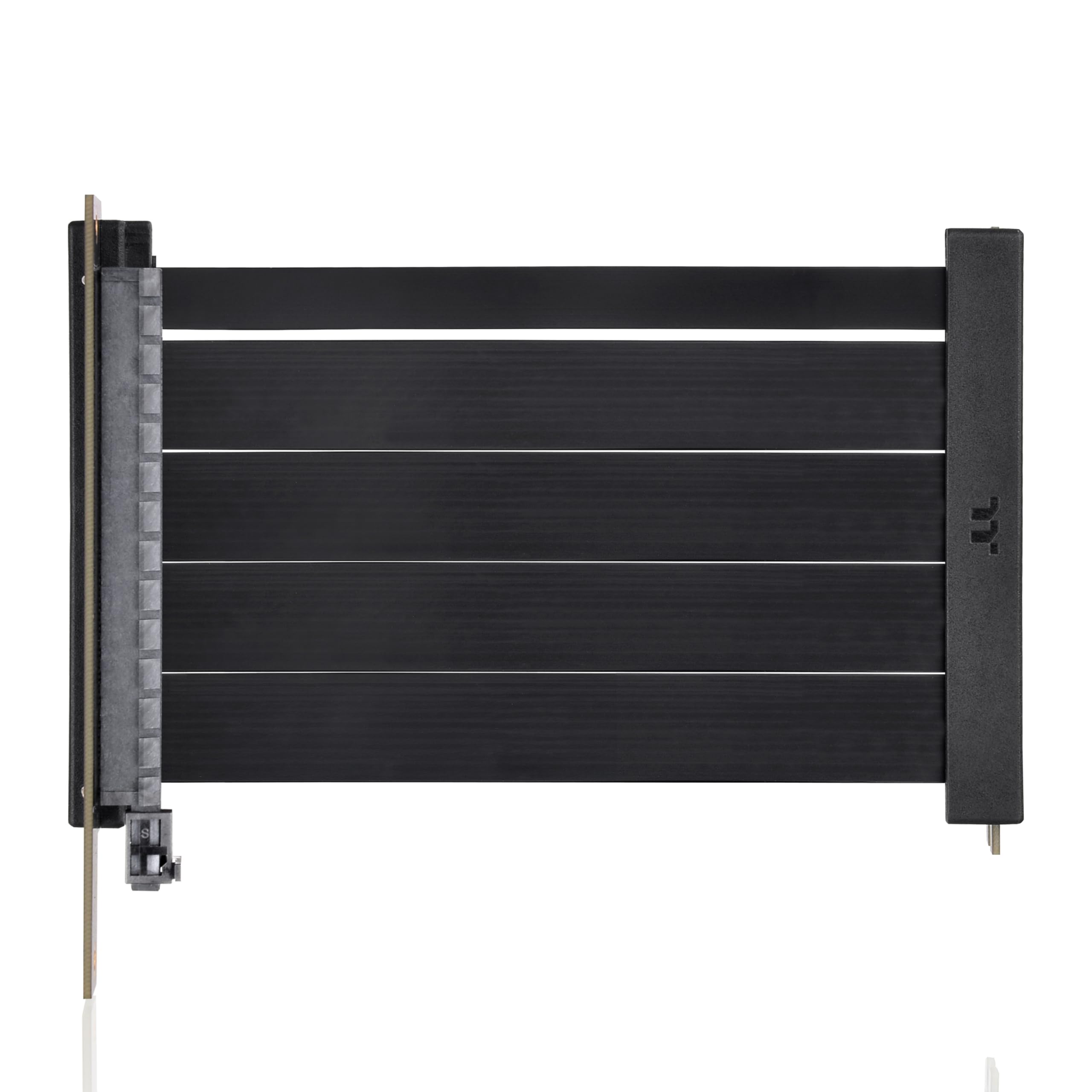 PCIe 4.0 Dual 90°Degree Connectors Riser Cable; 16Gbps High-Speed Transmission; 130mm; EMI Shielding; AC-071-CO1OTN-C1; 3 Year Warranty - Image 3