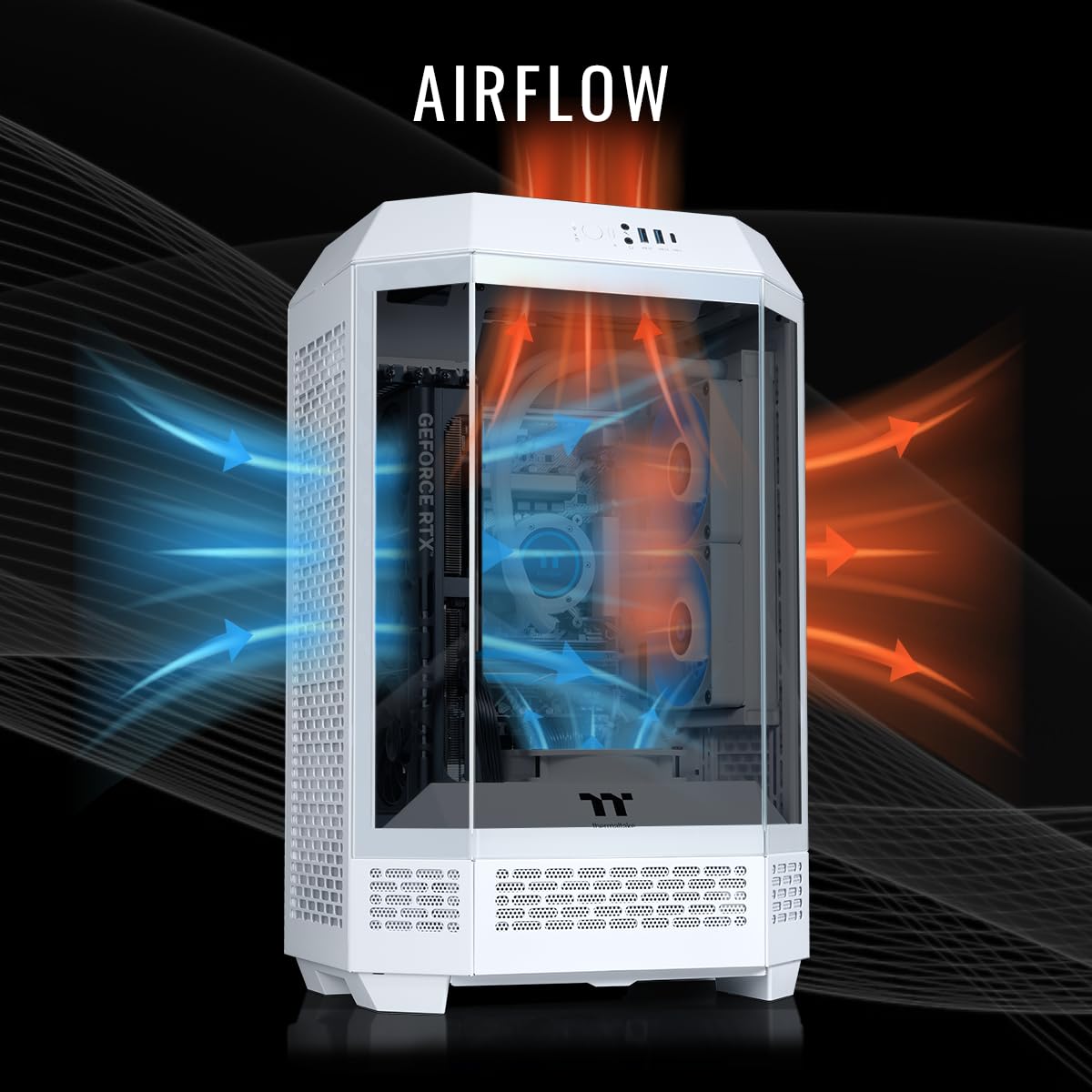 Thermaltake LCGS Reactor i1470S Gaming Desktop (Intel Core™ i7-14700KF, 32GB 6000MT/s DDR5 RGB Memory, NVIDIA GeForce® RTX 5070, 2TB NVMe M.2, WiFi, Windows 11) T3WT-B760-570-LCS - Image 3